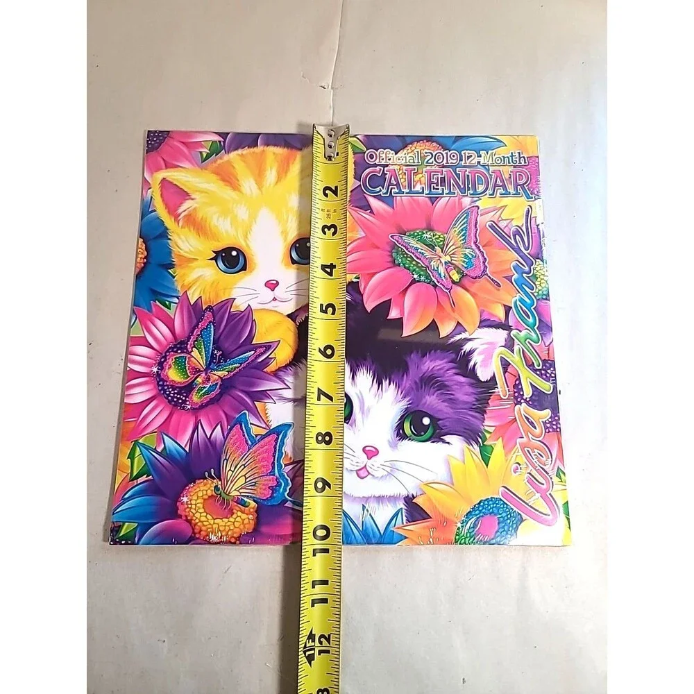NEW Sealed Lisa Frank New 2019 Calendar 12 Month Wall Hanging Year
